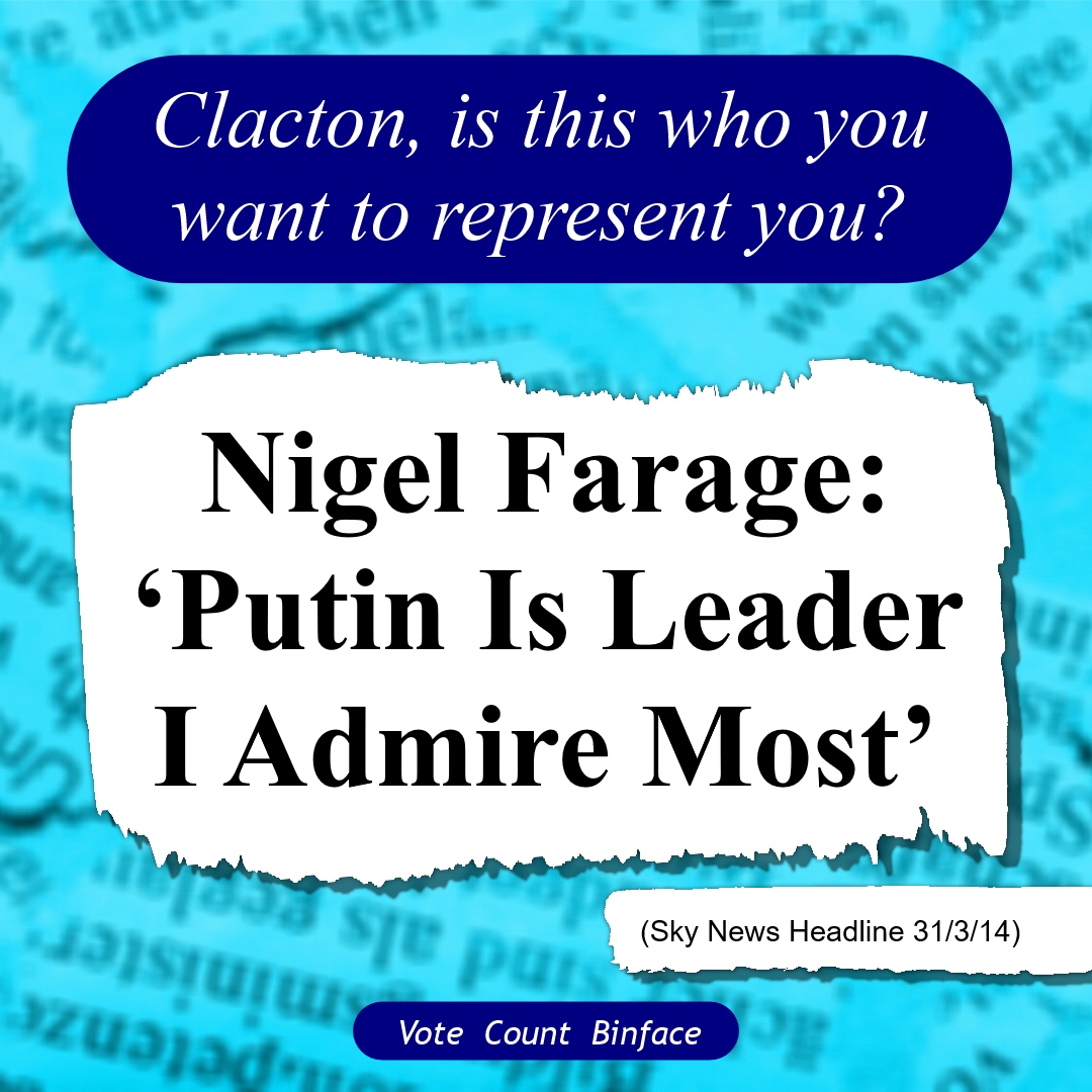 AmazingMattUK's tweet photo. (feel free to share, copy, repost) #Clacton #VoteBinface #VoteCountBinface #ClactonByElection#ClactonBinDay #farage #reform @Nigel_Farage @CountBinface @reformparty_uk https://t.co/TC6odXbzz1