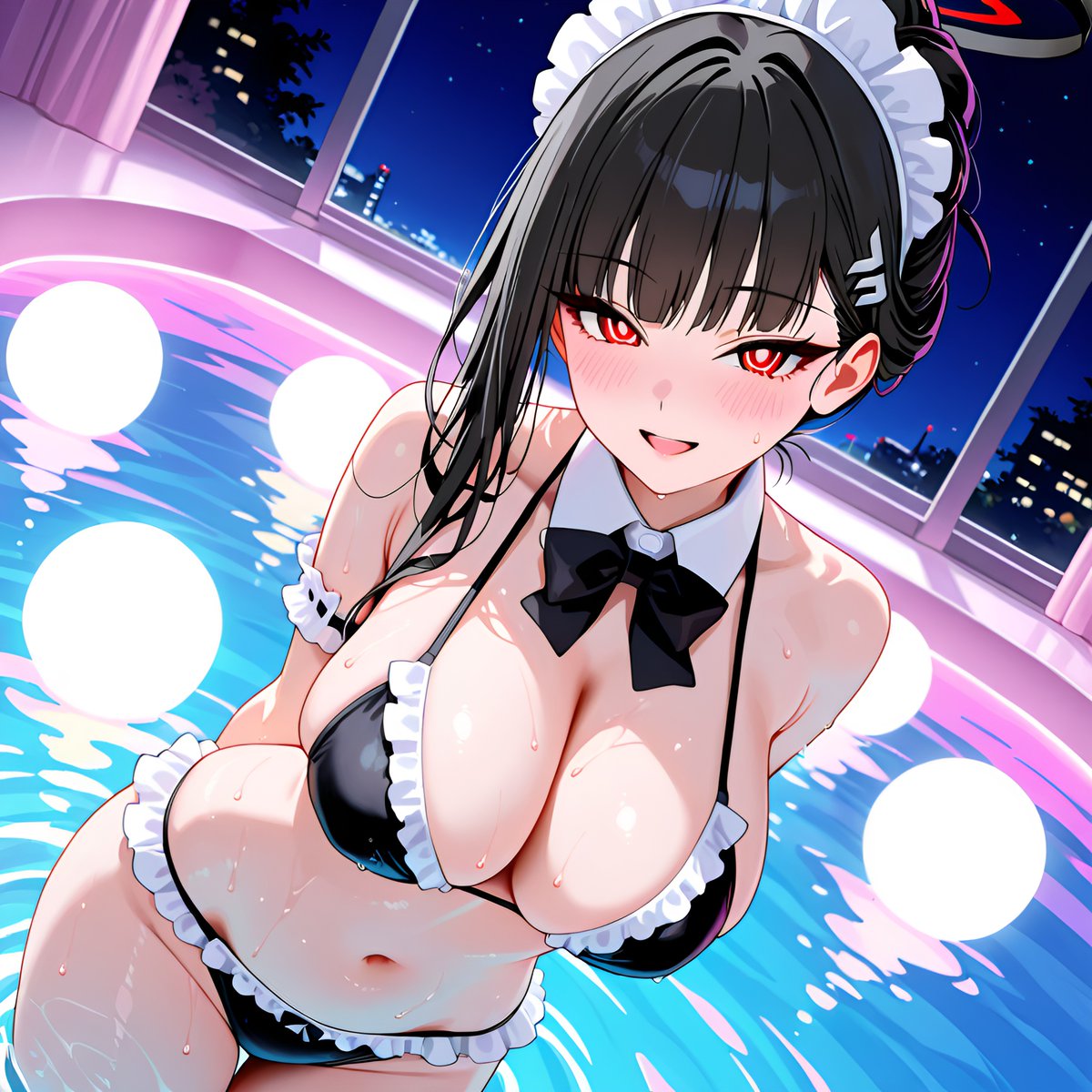 _PureGuardian's tweet photo. リオちゃんの水着ご奉仕
#調月リオ #ブルアカ #BlueArchive https://t.co/7PaaL5zw65