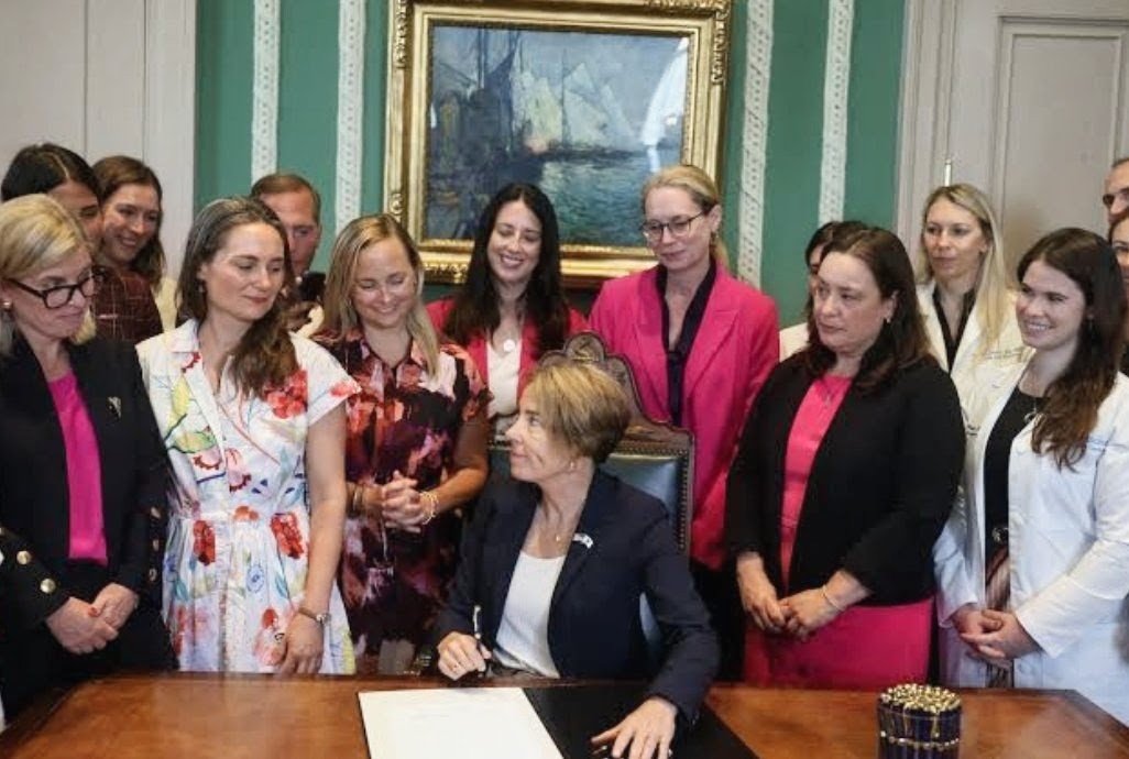 Girlpatriot1974's tweet photo. Massachusetts just legalized abortion UP TO BIRTH—and the Democrats clapped. 🤬

On August 10, 2026, Governor Maura Healey stood in a room full of smiling fellow Democrats and signed away the last meaningful limit on abortion in the state. With applause ringing around her, she erased Massachusetts’ 24-week restriction and replaced it with a single, chilling standard: a physician’s “professional judgment.”

That’s it. No requirement that the mother’s life be in danger. No requirement of a lethal fetal anomaly. No outside review that can stop it. From this point forward, a healthy, viable baby at 30 weeks, 35 weeks, or the day before delivery can be aborted in Massachusetts if one doctor decides it is appropriate.

The old law already allowed late abortions in tragic medical cases. Healey and her party decided even those limited guardrails were too much. So they tore them down, declared the decision belongs solely to the doctor, and celebrated it with smiles and applause.

This is not “healthcare access.” This is the deliberate removal of any legal protection for a child who could survive outside the womb. Most Americans—left, right, and center—draw a hard line against abortions this late. Massachusetts Democrats just erased that line and clapped while they did it.

A governor, surrounded by her own party, cheering the green light for abortion up to birth. That image should haunt anyone who still believes a civilized society draws some boundaries.