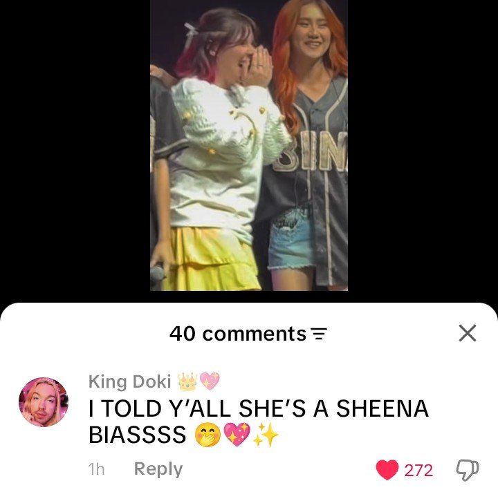 sheenasdimple's tweet photo. Ambrielle and Sheena is soo cuteee together. Huhu🥹💜

Doki: "I TOLD Y'ALL SHE'S A SHEENA BIASSSS 🤭💖✨" 

📸 Ambrielle 
https://t.co/K5uoKqBi7g 

#BINISheena #BINI https://t.co/wc5JeRseow
