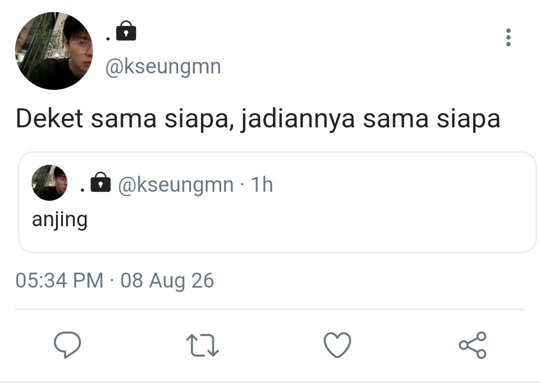 inocauyus's tweet photo. Second choice wkwkwk 
2min few tweets AU https://t.co/R0cvASw9ZE