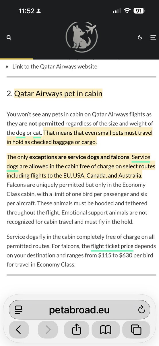 all1cat1's tweet photo. @PulpySyntax @PhatCowChronics @milkteareacts 
A quick google search will show the idiot that she cannot fly with BG in the cabin. All this bs about if they don’t let her in the cabin she won’t board. Another cat ready to be thrown away, again. https://t.co/h3CIT6vuDl