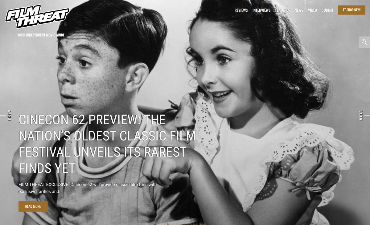 FilmThreat's tweet photo. "...exclusive rarities and iconic celebrity guests at the Landmark Nuart Theatre over Labor Day weekend." Cinecon, the nation's oldest classic film festival, unveils its rarest cinds yet.
https://t.co/0mfpw3R3B9 #Cinecon #FilmThreatCinecon #Cinecon62 https://t.co/8582YZ19jR