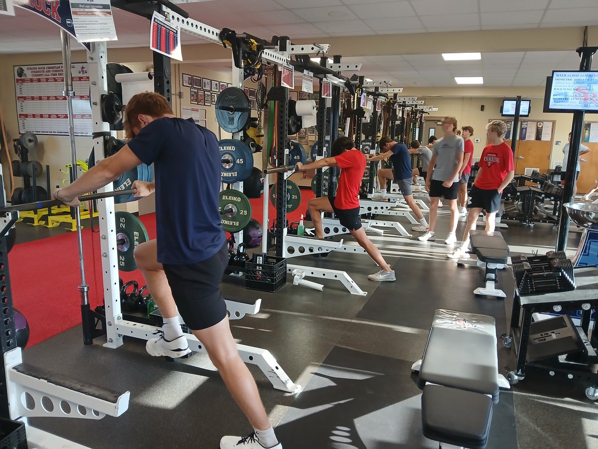 SRCS_Strength's tweet photo. Patriots back to work for the Fall 2026. Getting in isometric series! #BrickByBrick https://t.co/uk9EmN7t0P