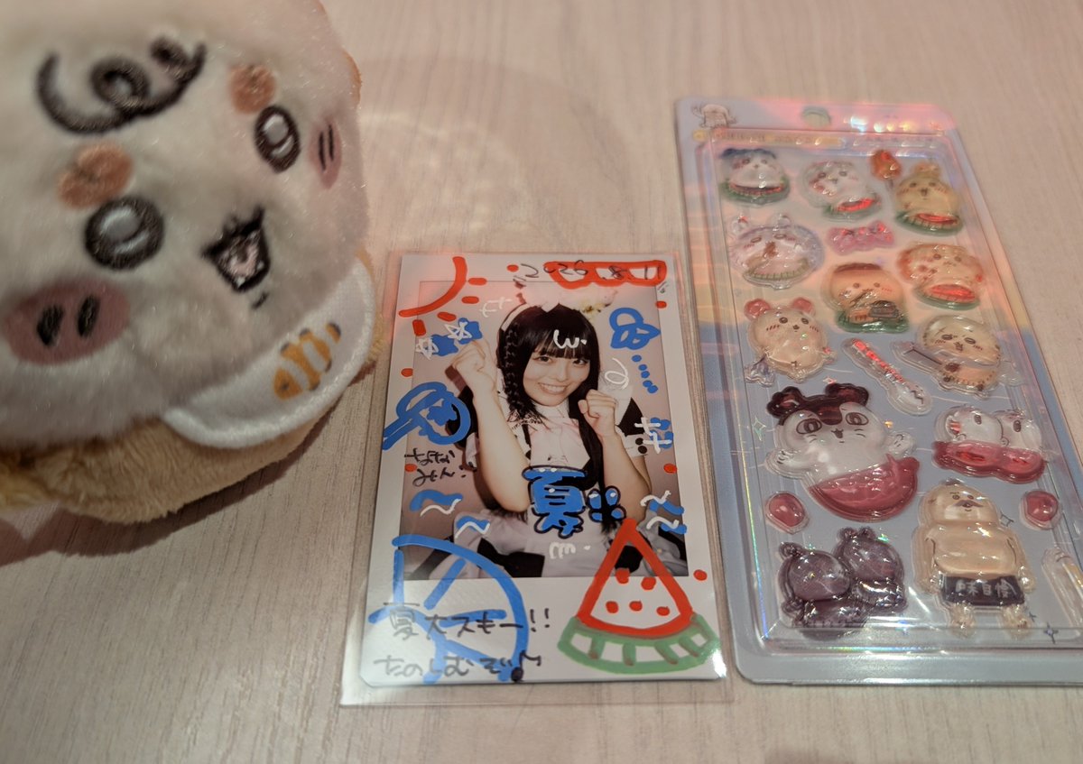 mameta765's tweet photo. みもざちゃんの夏最高チェキGET
映画見て御屋敷行けて神日すぎた
学園コス行きたすぎる…仕事爆速で終わらせて行きたい所存 https://t.co/UkqzGFCVLl