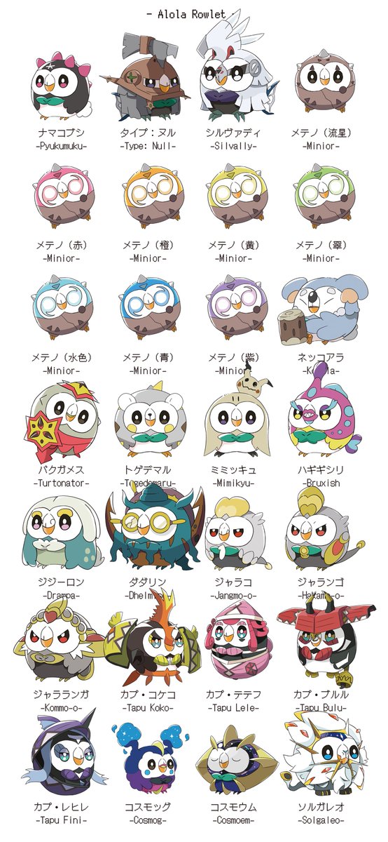amonilust's tweet photo. 第7世代のポケモン図鑑🦉
描きました！！！！！(大嘘)

アイコン配布はリプ先まで📮
※次回の更新は8/14(金) https://t.co/JQybWMp2HQ