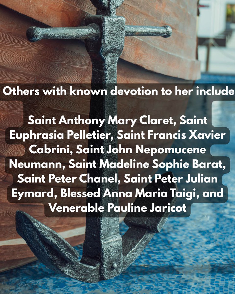 SanctificaApp's tweet photo. St. Philomena- In 1802, the remains of a young woman were discovered in the Catacomb of Saint Priscilla on the Via Salaria. The tomb was covered with stones bearing symbols that suggested the body belonged to a martyr named Saint Philomena. Her bones were exhumed and cataloged, but were eventually forgotten because very little was known about her.

An inscription near the tomb read, “Peace be with thee, Philomena,” and included drawings of two anchors, three arrows, and a palm. A small glass vial containing what appeared to be blood was also found near her remains. Since early Christians commonly used symbols and signs to identify martyrs, these discoveries led to the conclusion that Saint Philomena had been a virgin and a martyr. 

Do you love St. Philomena? Tell us about how you discovered her!
#Sanctifica #Stphilomena #august11th #oldcalendar