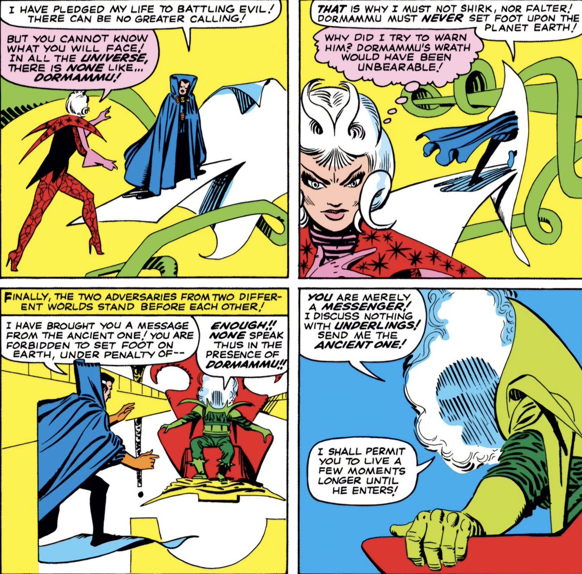 SanctumLibraryX's tweet photo. Today marks the 62nd anniversary of Clea and Dormammu in Marvel Comics.

Both character made their debut in Strange Tales #126 on this day in 1964🤟✨️
#CleaStrange #Dormammu #DoctorStrange https://t.co/l426so75lH