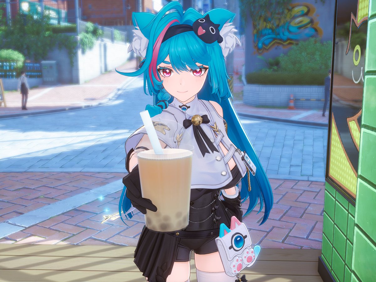 tomo_tomo_n100's tweet photo. ミント「はいココちゃんこれあげるね。
チョココミントラテだよ。美味しいよ(˶• ω <˶)✧」 https://t.co/pfWOA306nJ