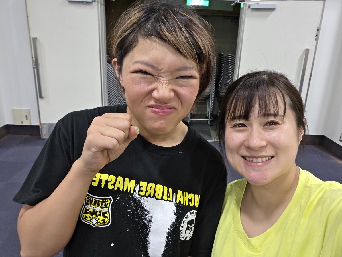 Chan0759's tweet photo. もぉ信じられるのはめいだけだよ！
一緒に頑張ろう✊
 #道頓堀プロレス https://t.co/qaB88KhRWJ