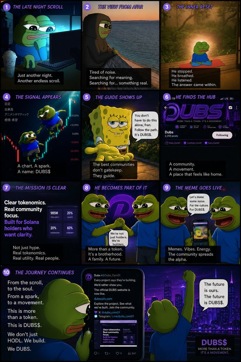 Dubs_Com01's tweet photo. GM @Dubs_Com01 fam ๐
Daily Spotlight ๐
Shoutout to everyone still posting, building, and holding strong.
The meme contest is open โ we need more entries!
Create โ Tag @Dubs_Com01 โ #DUBSMemeWeek โ Submit in Telegram
Prizes up for grabs ๐ฅ๐ฅ๐ฅ
Letโs make today louder than yesterday.
Whoโs joining? ๐ฅ
I hope youโre enjoying the story ๐
#DUBSMemeWeek $DUBS