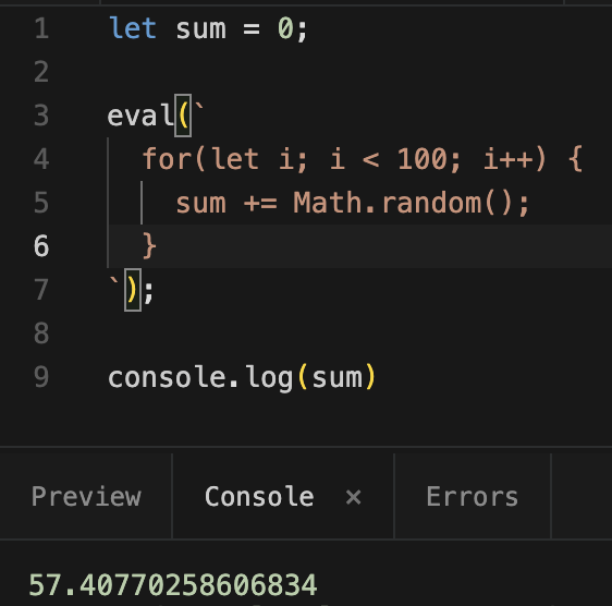 js2wasm's tweet photo. eval support is in – both for strings known at compile time (AOT compiled) and unknown at compile time (optional interpreter side module). passing 96% of eval tests in test262.
#javascript #js #webassembly #wasm #ecmascript https://t.co/2ZYjOnvaGp