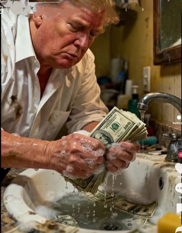 aka_Gb's tweet photo. The president @realDonaldTrump does housework
#Anoymous #Lulzsec https://t.co/hjYApwnLtR