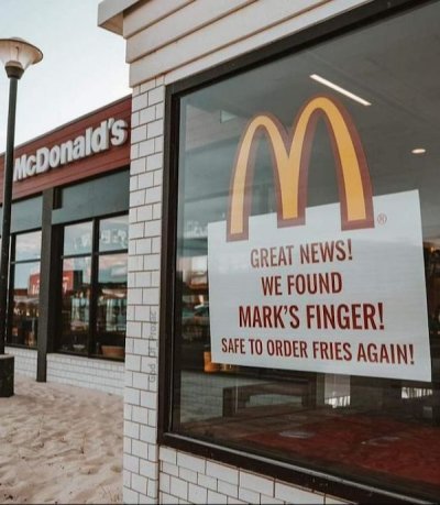MrBonMot's tweet photo. Heads for Greggs just in case Mark lost more than one finger! https://t.co/J1xG2R5XgQ