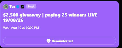 Qeana_'s tweet photo. @Cryptoze @0xMrPinky ✅ Followed @0xMrPinky and @Cryptoze 
✅ Liked and Rt'd the post
✅ tagged my 2 friends @Sana1412_  @ielcakes 
✅Done set reminder below

Task are all completed, attached are proof of screenshots
Thank you and godbless!! manifesting the 1st win of my life in here! best of luck!! https://t.co/xyiNn9nf4Y
