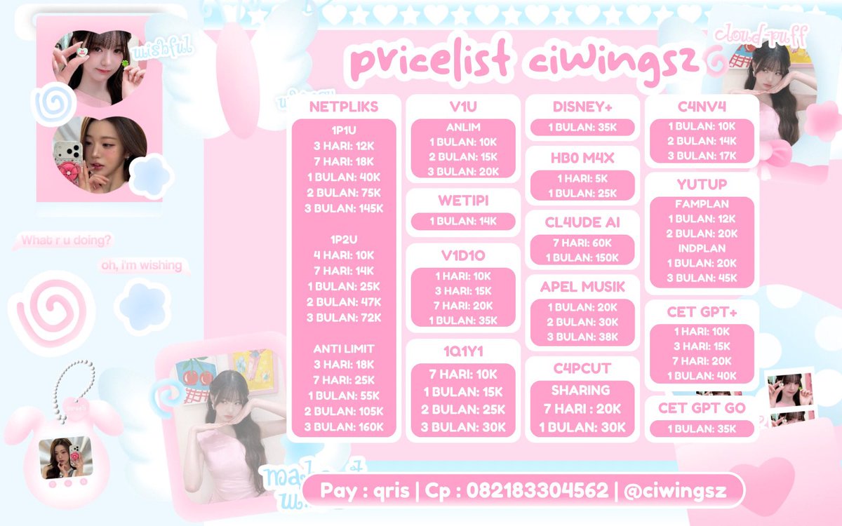 berdescir's tweet photo. ⋆˚꩜｡ WTS WTB JUAL BELI NEED APLIKASI APP PREMIUM MURAH GARANSI TRUSTED HARIAN DAN BULANAN ⋆˚꩜｡

☎️ : https://t.co/rVO09uztus
testi : https://t.co/QCkbCtEWxw

#zonauang https://t.co/hFijdOD7Sq