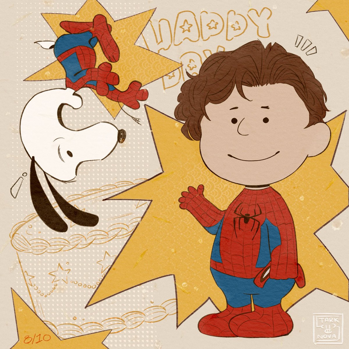 starknova_'s tweet photo. Doodles cuz it’s their birthday!!

#spiderman #snoopy https://t.co/2TW3op6LGb