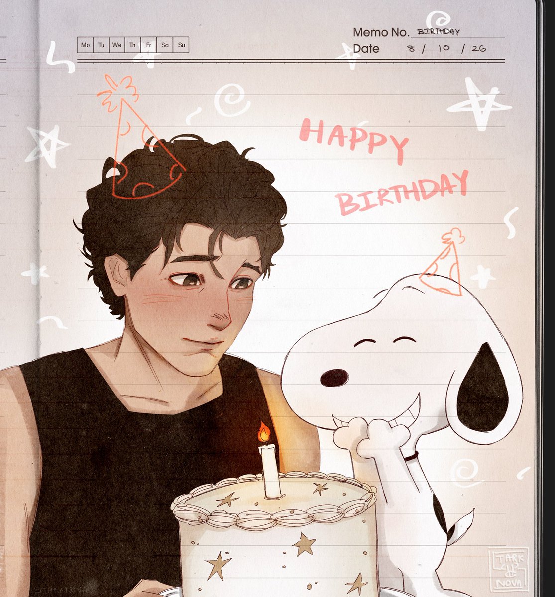 starknova_'s tweet photo. Doodles cuz it’s their birthday!!

#spiderman #snoopy https://t.co/2TW3op6LGb