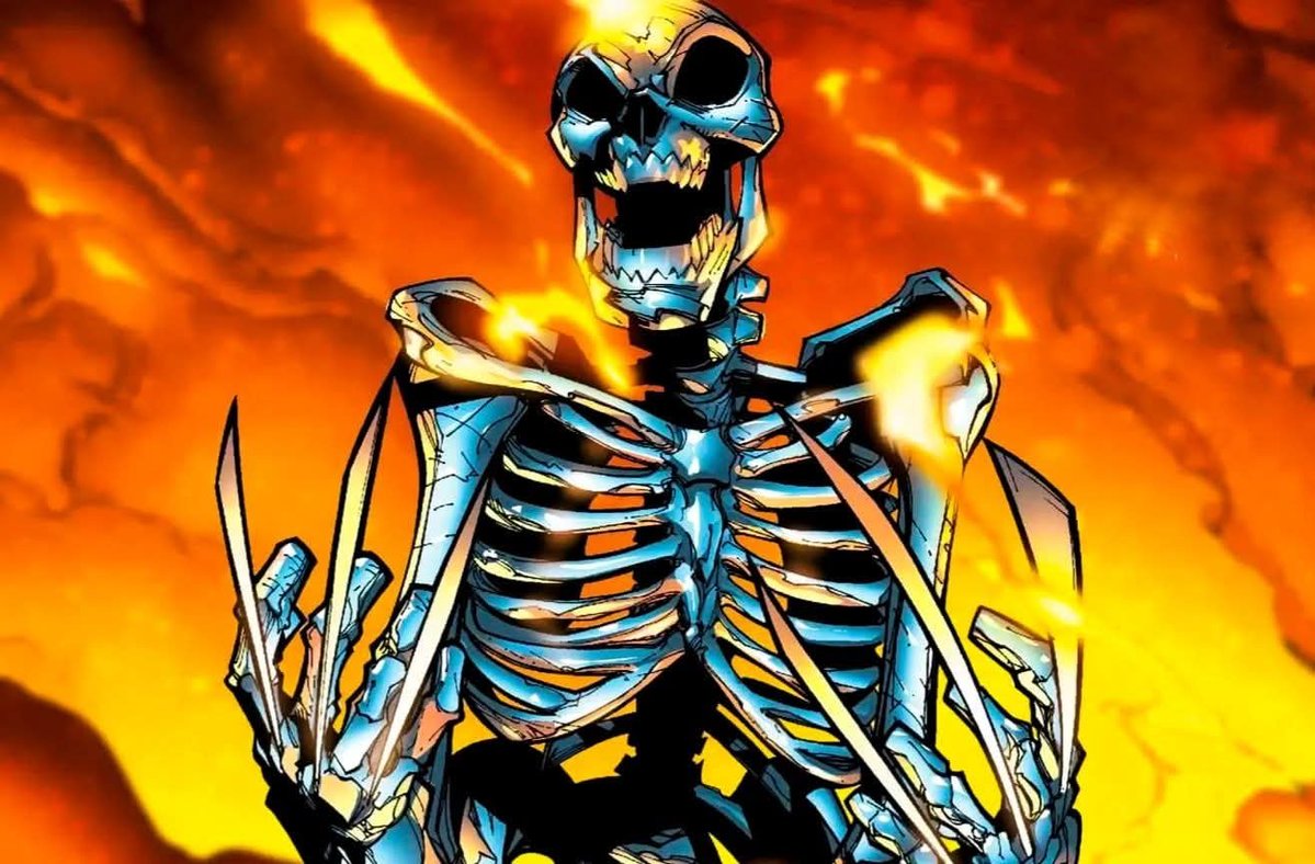 Jeredwilliam's tweet photo. Hello @grok Can Wolverine Regenerate If Only His Adamantium Skeleton Is Left? 🐺

Wolverine’s healing factor can bring him back from some insane injuries, but what if his entire body is destroyed and only his adamantium skeleton remains? 😳

Could his healing factor rebuild his muscles, organs, skin, and everything else around the skeleton?

Or does Wolverine’s regeneration have a limit? 🤔

This image made me think about it. What do you guys think? 👀