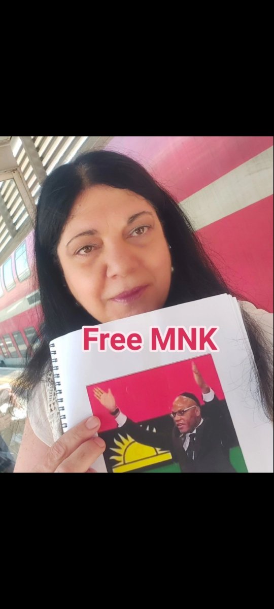 ObiJYkKg6QGWMAD's tweet photo. Free Mazi Nnamdi Kanu NOW!
Mazi Nnamdi Kanu must be free!!!
Asking for freedom is NEVER a crime!!! https://t.co/gbogE0kbx9