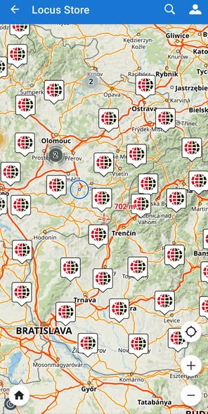 locusmap's tweet photo. [CZ] Kvalitní mapy českého výrobce SHOCart patří ke klasice našeho portfolia.  Kromě skvěle čitelné topo vrstvy se spoustou turistických informací mapy obsahují značené, ale také neznačené doporučené, fyzicky projeté cyklotrasy s  klasifikací povrchů. Stahujte z Locus Store! https://t.co/IbZjhfAwln
