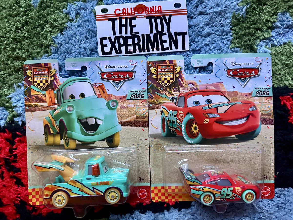 DToyExperiment's tweet photo. Check out Disney Pixar Cars Lot 2 Lighting McQueen &amp; Tow Mater Race To Celebrate 2026 New https://t.co/C5qBfU50B4 #eBay via @eBay https://t.co/hpbHmA2tiq