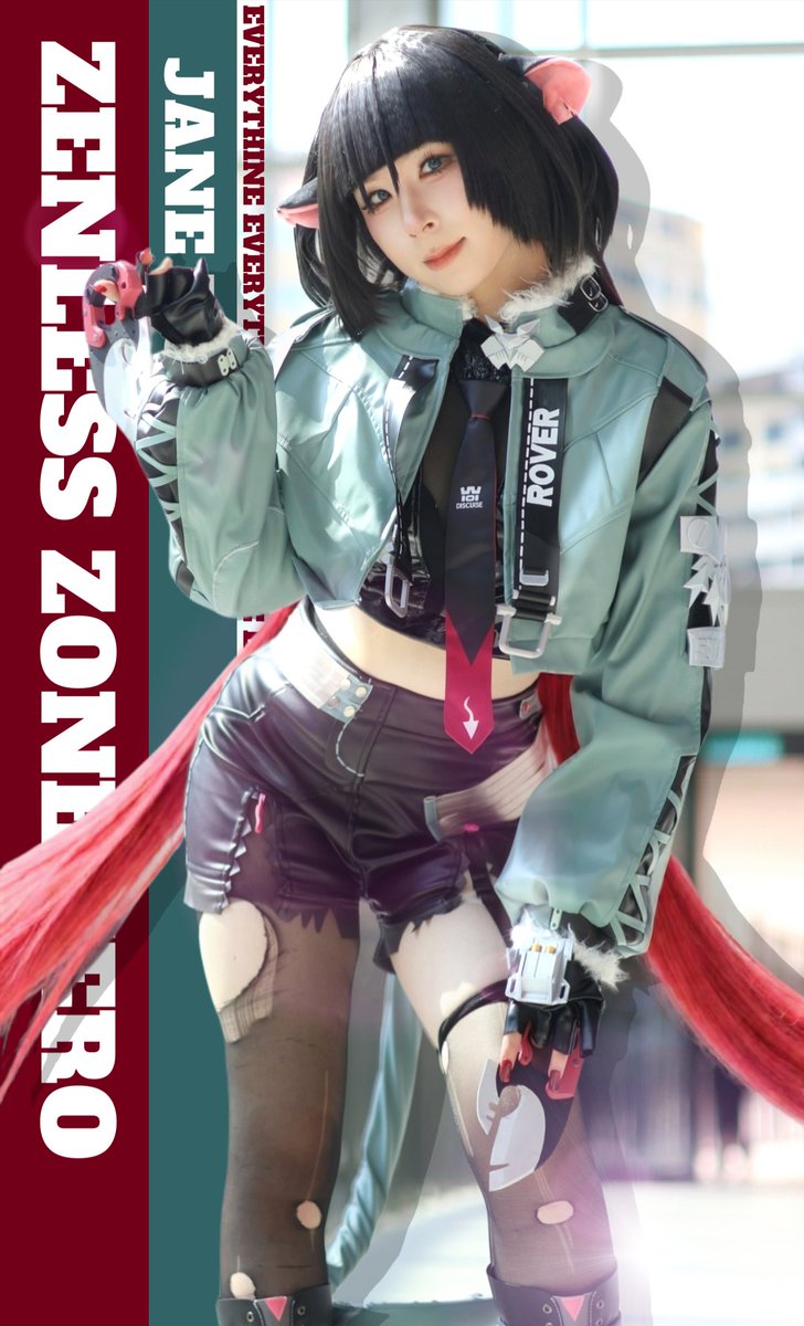 AnneChan0767's tweet photo. Spotted a very beautiful Jane Doe cosplayer? Yes, that is right! It's me! 😏

#janedoezenlesszonezero #zenlesszonezero #janedoecosplay #zenlesszonezerocosplay #cosplayer https://t.co/RC3PTxBB8i