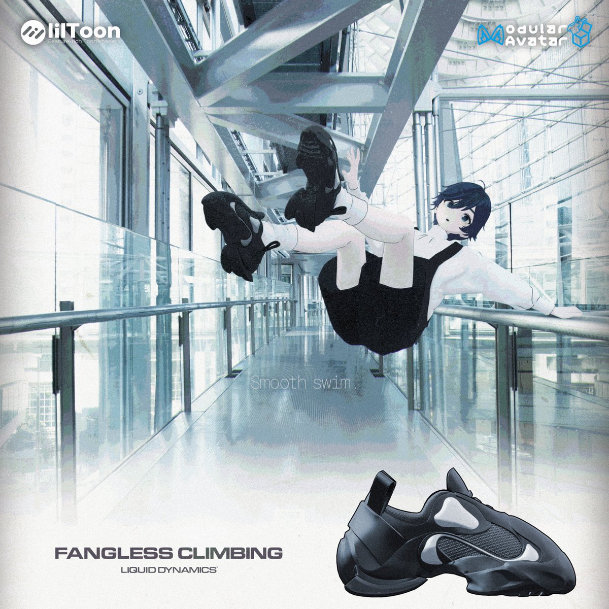 foglignelinia's tweet photo. FL LIQUID DYNAMICS FANGLESS クライミング  
🕓2026/8/14 16:00~ 販売開始              
・本アカウントをフォロー&amp;RPで3名の方にプレゼント       
・BOOTH商品ページの♡が100♡達成ごとに+1名追加     
#fl_booth #booth_pm #VRChat 
https://t.co/WNbla6pgNg https://t.co/Xv0rkGnJB2