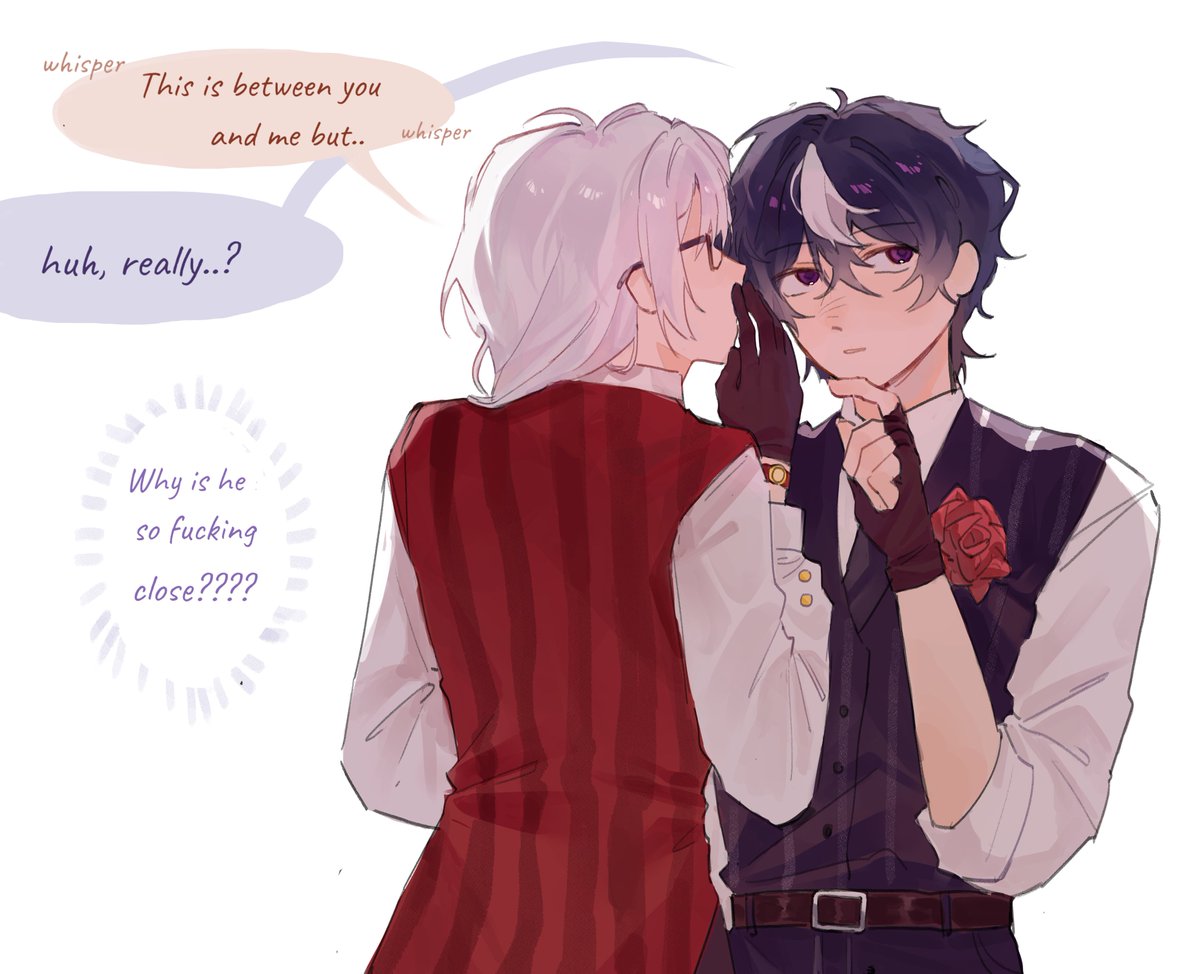 dazailover101's tweet photo. Idkk silly doodle of oskar having a gay panic attack #fluxarata https://t.co/RcFv3rtEYN