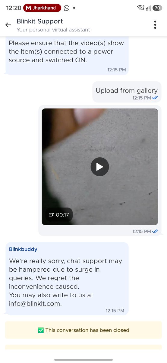 ramramrahul422's tweet photo. I order tublight on blinkit on of the tublight is not working when i try to complain  this issue this thing happend
@blinkitcares https://t.co/zrA6LrYqGS