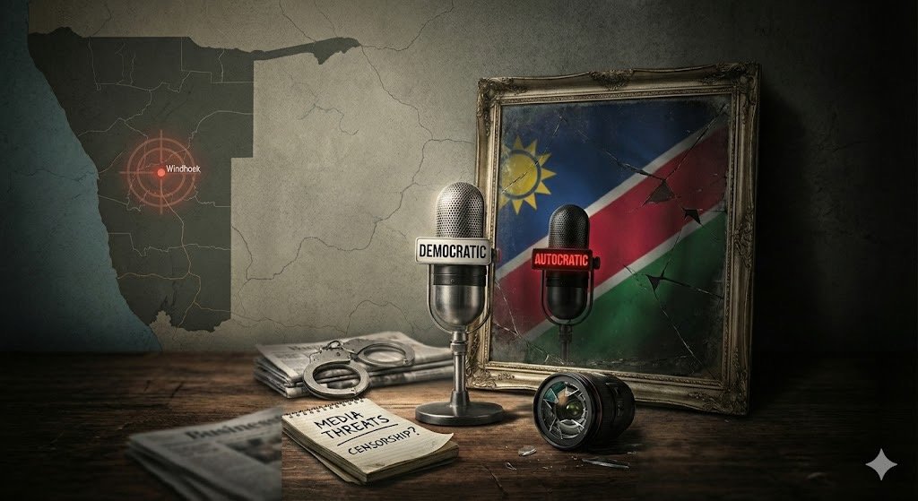 IntelwatchNews's tweet photo. 1/2 While @Intelwatchnews' Namibia report acknowledges that journalists have largely worked in a safe environment with no killings or arbitrary arrests, it examines the potential threats that could restrict independent, diverse &amp; plural journalism tomorrow @AugettoG @GwenLister1 https://t.co/FpxOrhn8jK