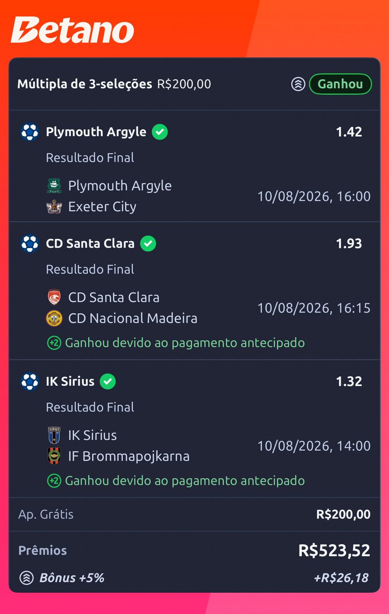 JBTips01's tweet photo. obrigado bolão betano!!! https://t.co/2C0HdHoER1