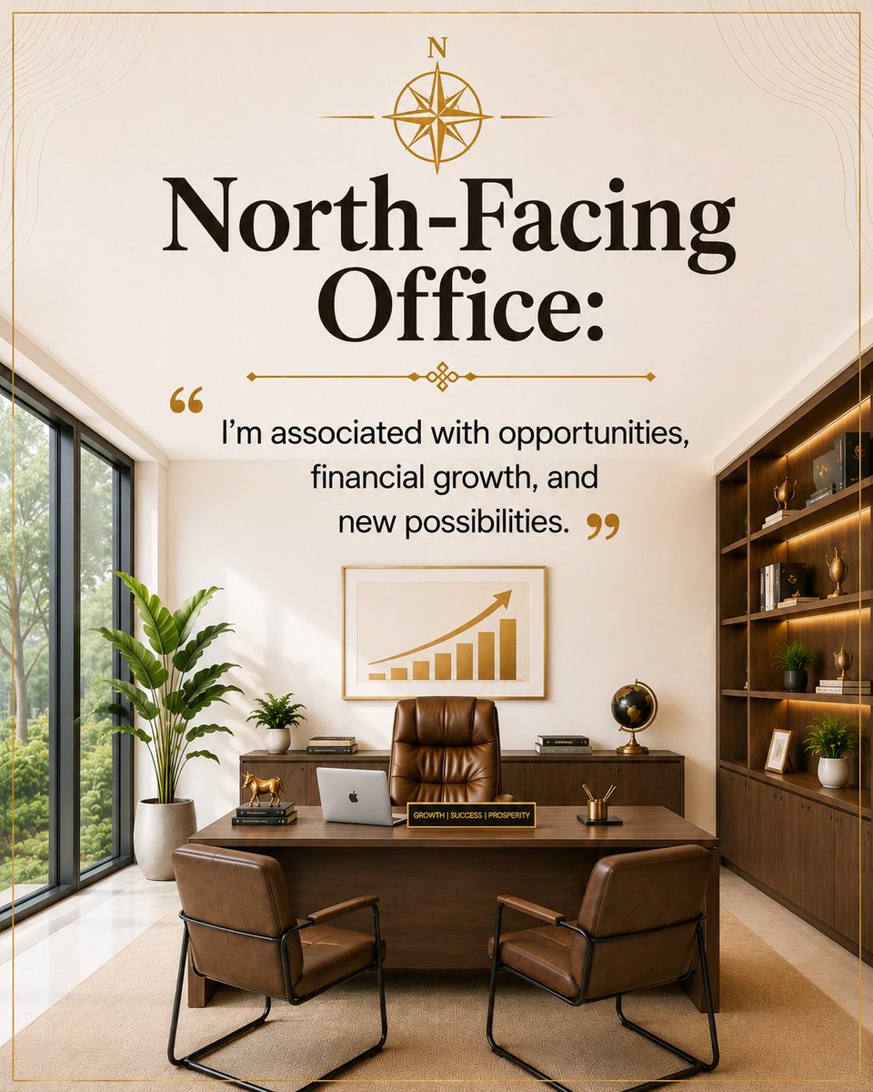 VastuWithDivvya's tweet photo. Would you enter a ₹5 crore office without checking its entrance? 
Location and interiors matter, but Vastu traditionally gives different meanings to different entrance directions. Before you sign the lease, check yours. 
#vastu #vastutip #vastuforoffice https://t.co/CFmZjrOkOj