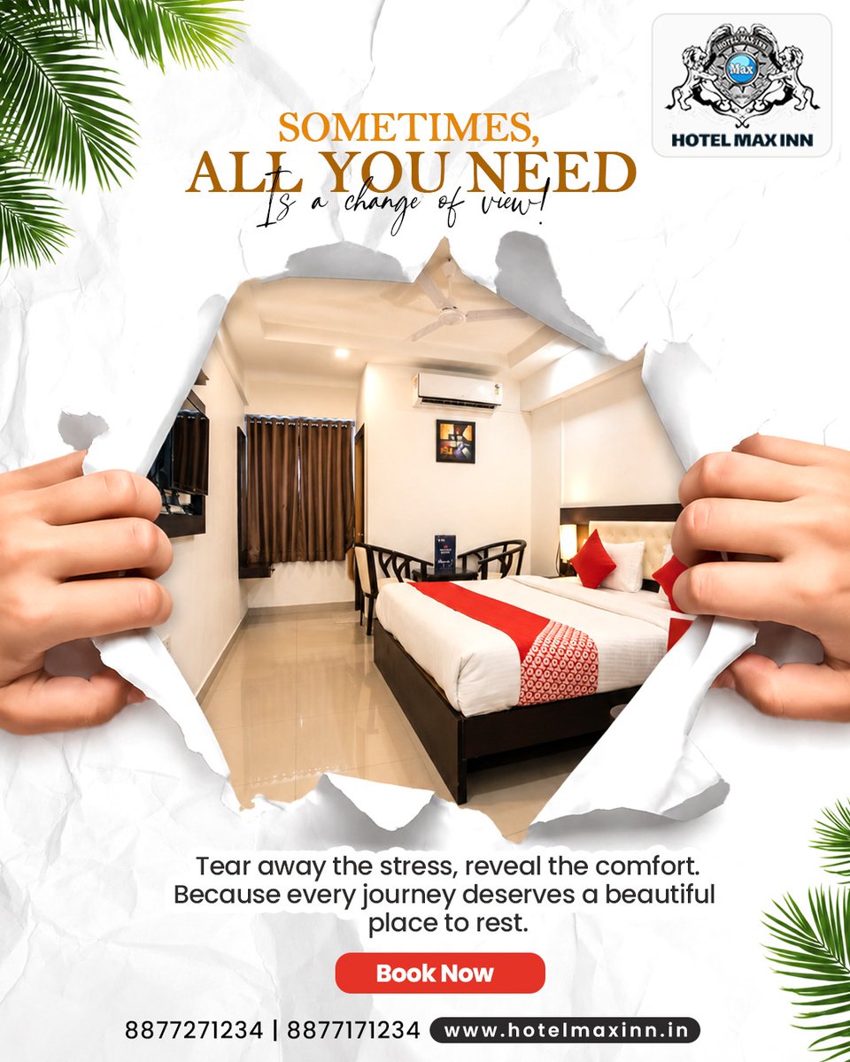 Hotel_MaxInn's tweet photo. Sometimes, all you need is a change of view.

Tear away the stress and enjoy a cozy, comfortable stay at Hotel Max Inn.

📞 8877271234 | 8877171234
🌐 https://t.co/VKRCOU7iKp

#HotelMaxInn #HotelInPatna #PatnaHotels #ComfortableStay https://t.co/fE7twh94oD