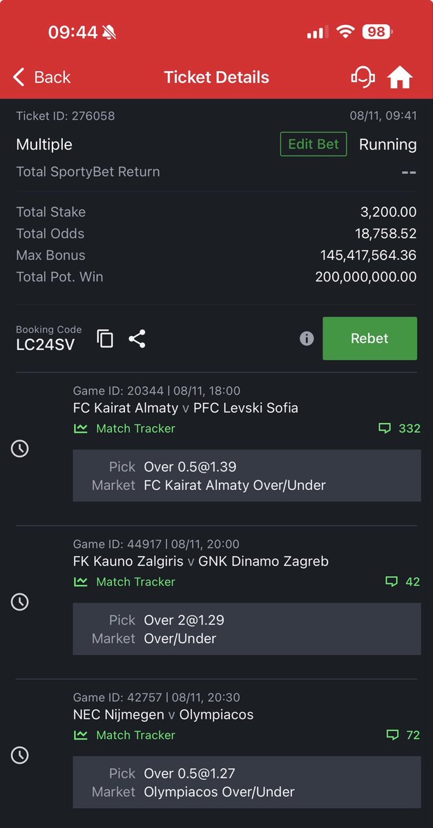 Bw_princes's tweet photo. This week longshot 🚀♻️

🏦18k+ Odds ➡️ LC24SV [⚽️⚽️]

💯💯Make your edits❤️❤️