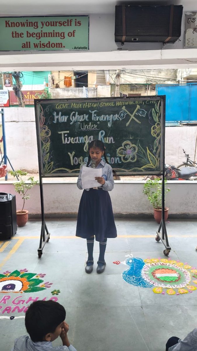 GHSHallomajara's tweet photo. 🇮🇳 *Poem Recitation Competition @ GMHS Hallo Majra, Chandigarh 🇮🇳
*Celebrating 80th Independence Day*
Students recited patriotic poems with pride &amp; passion.
Morning assembly also featured a *lecture on #HarGharTiranga* to honor the Tricolor &amp; spirit of unity.
@SchoolEduChd https://t.co/jd64cs2tbE