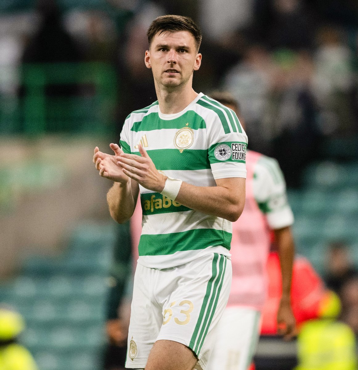 TheParkheadF's tweet photo. According to Opta, Kieran Tierney is the highest-rated player in the Scottish Premiership this season, with an incredible average rating of 8.41! 

That’s across players with a minimum of two appearances. 

KT has started the season absolutely flying. https://t.co/NMeC41jOYG