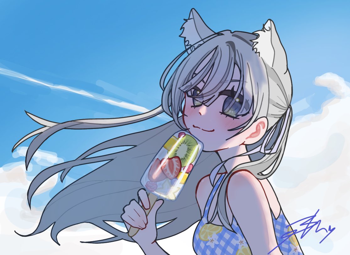 Ryunosuke_0613_'s tweet photo. 夏だね〜〜
@Tyoshi09065340T のエモモ借りた
このイラストのテンプレ企画ありかな https://t.co/0HnYCrT688