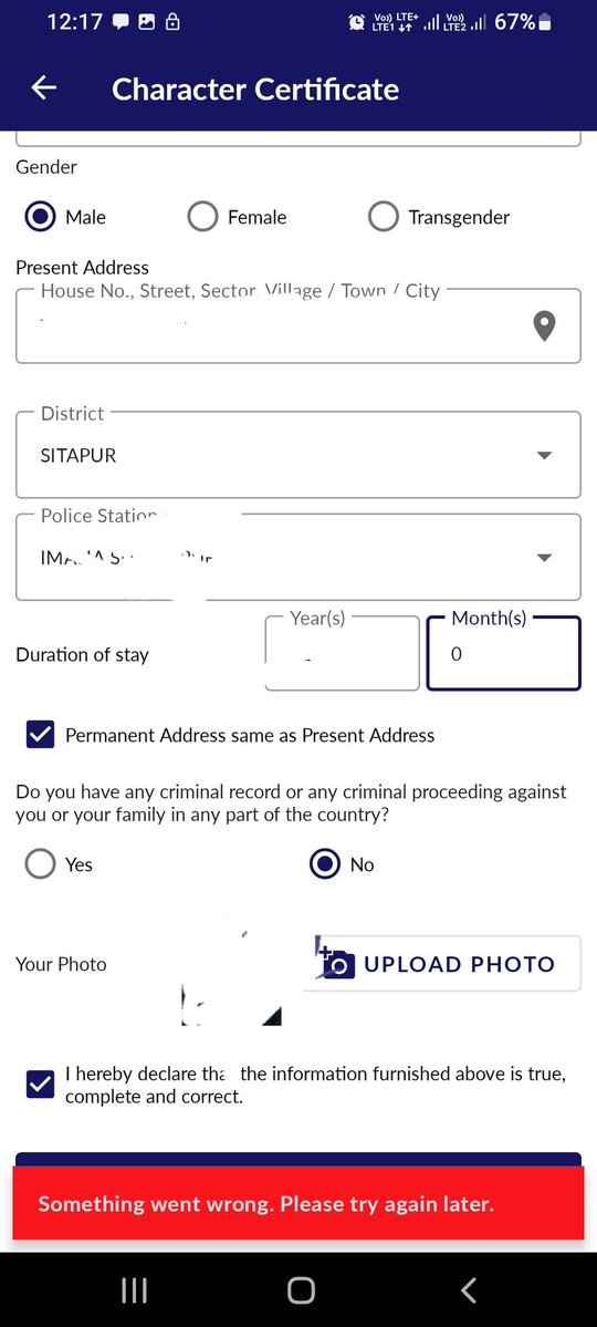 sumitst4's tweet photo. @CCTNS_UP  pichhale 4 dino se ap ka app website kuchh kam nhi kr rha   Kabhi OTP accept nhi ho rha kabhi payment nhi ho pa rha kabhi Form submit nhi ho pa rha , aplication numbr aor bhartkosh pe ja ke qlag se payment kr ke  email kiya tha us ka bhi jawab nhi , @Uppolice https://t.co/NCPqOB0gKO