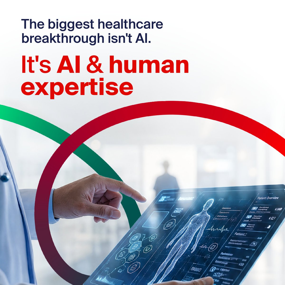 etisalat's tweet photo. The future of healthcare is where AI meets human expertise. At e&amp;, we believe responsible AI can empower people, improve experiences, and unlock better outcomes.

What healthcare challenge could AI solve best?

#eAnd #AI #Healthcare #Tech https://t.co/R7mVrxdso0