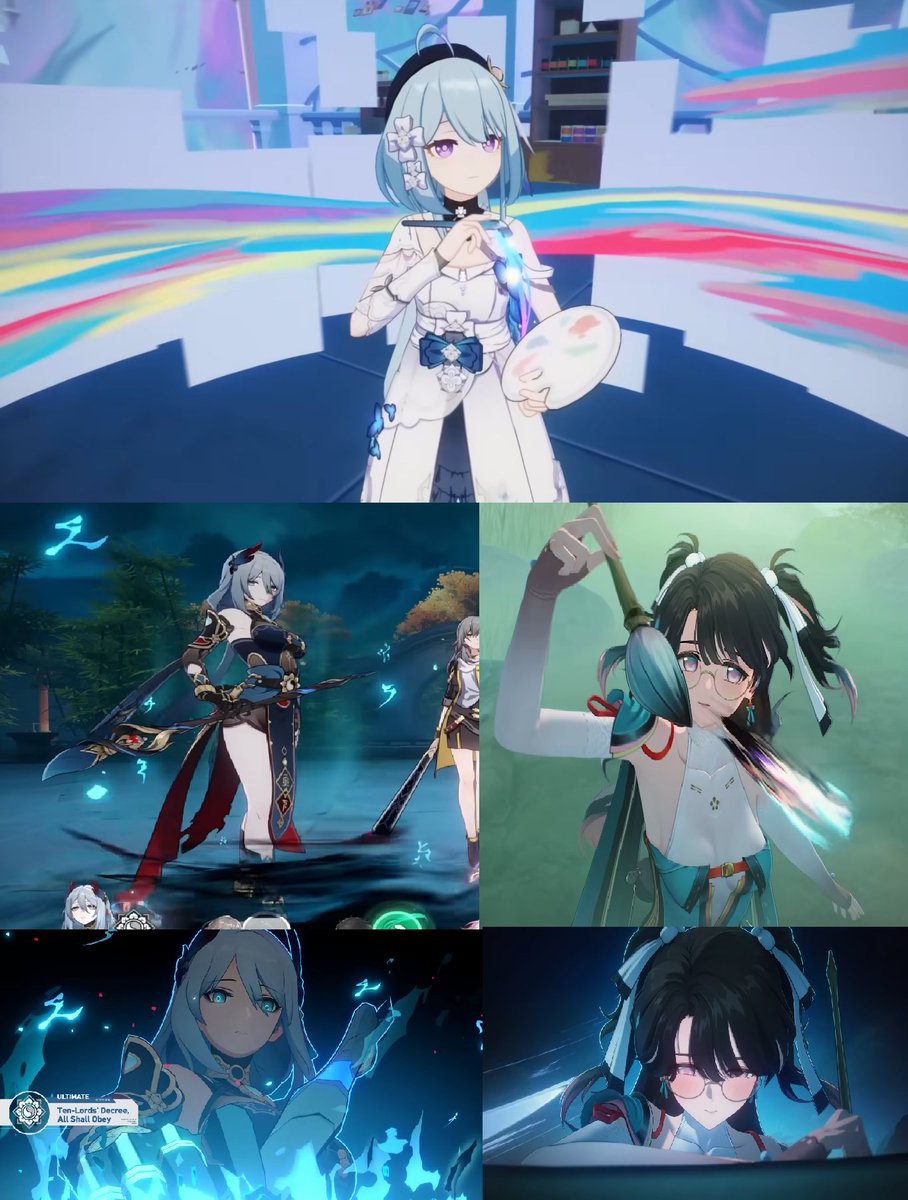 Daelirint's tweet photo. @RealWoosh_214 @honkaistarrail Pues es noticia vieja, porque ese material ya estaba antes y kuroverse ya lo copió de Hanya y Griseo con Zhezhi😹 https://t.co/aUruhh4YII