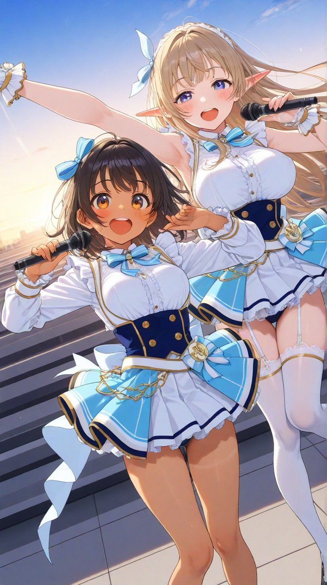 morisova000's tweet photo. 異世界風ファンタジーアイドルを生成しようとしたら普通っぽいアイドルになってもうた
ふむぅ、Ailast君は、やっぱこの手の構成は苦手なようだ。
ほな、普通のアイドル衣装の女の子なら問題なかろうもん。

#AIイラスト
#Ailast https://t.co/7E4cKwSEHa