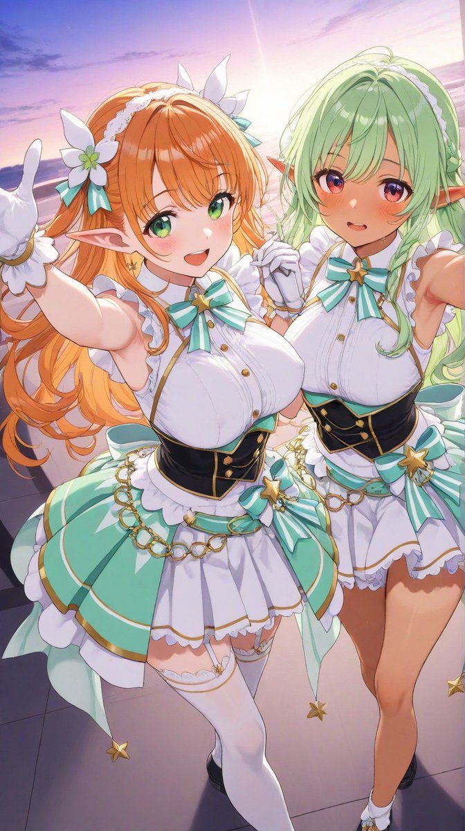 morisova000's tweet photo. 異世界風ファンタジーアイドルを生成しようとしたら普通っぽいアイドルになってもうた
ふむぅ、Ailast君は、やっぱこの手の構成は苦手なようだ。
ほな、普通のアイドル衣装の女の子なら問題なかろうもん。

#AIイラスト
#Ailast https://t.co/7E4cKwSEHa
