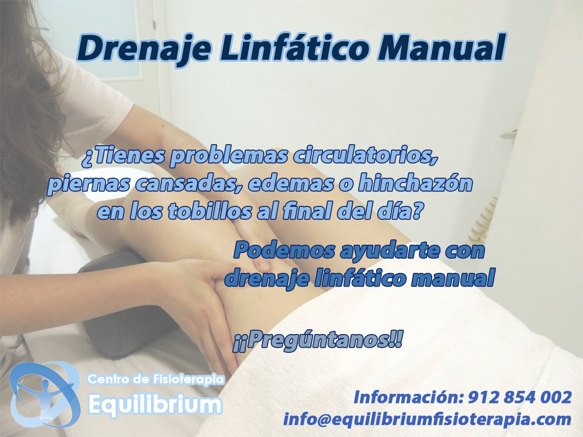 CF_Equilibrium's tweet photo. Podemos ayudarte con nuestro drenaje linfático manual ¡¡Pregúntanos!! Información: 912 854 002 - 665 669 838 https://t.co/KMM0xwwOfQ