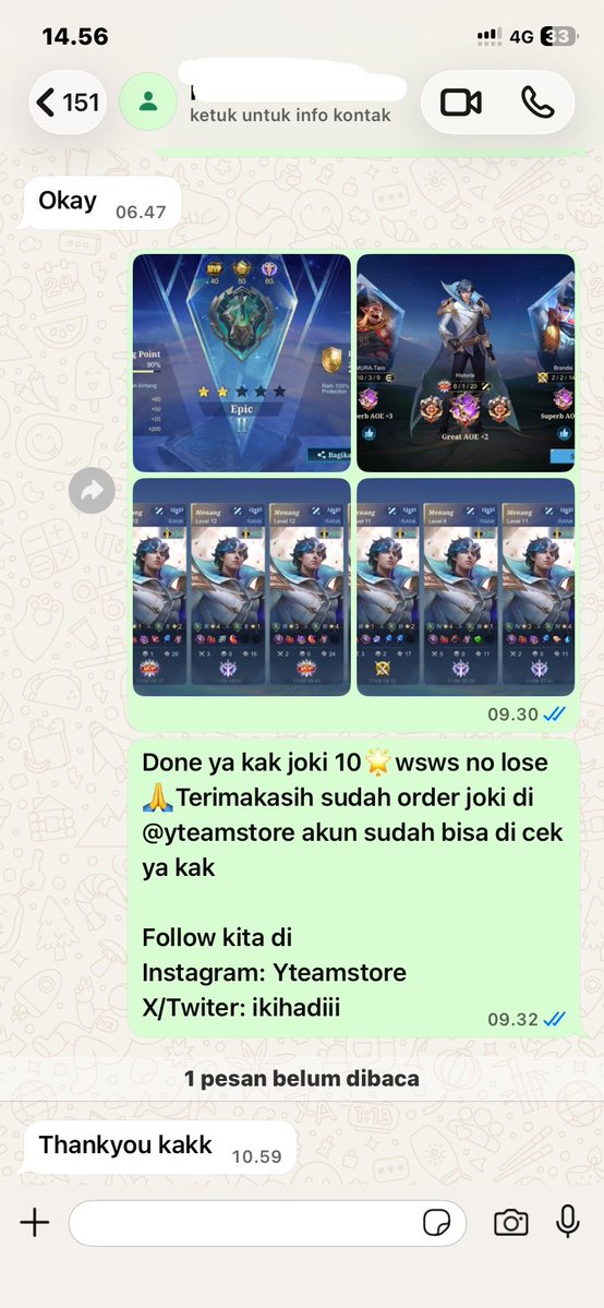ikihadiii's tweet photo. Done epic 10🌟 #zonauang #jokiml https://t.co/xFOWf4OOzR
