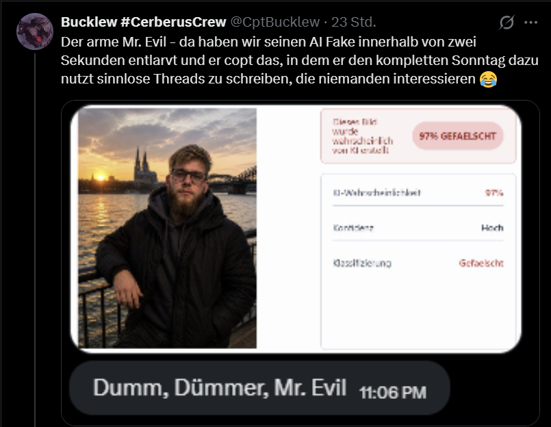 BangBusBro's tweet photo. Der arme MINT Student einer Excellenzuni braucht also ein Tool um festzustellen das er verarscht wird? Das ist lustig. Noch lustiger ist der Ableismus den er zur Schau stellt. Sollte er seine Follower besser nicht sehen lassen 🤭 https://t.co/NfSHZ0NL1n