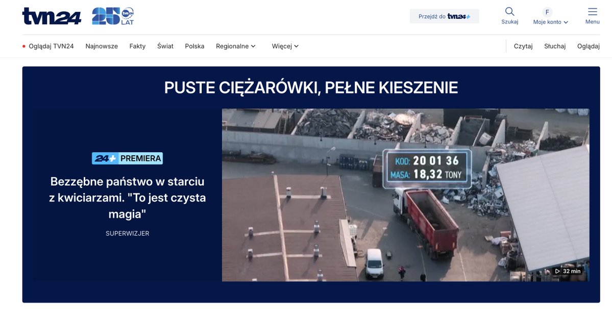 filipfolczak's tweet photo. Godziny obserwacji dronami, śledzenie kierowców, konfrontacje i ciężarówki, które „magicznie” zmieniają ładunek na wadze.

Państwowy system BDO widzi tysiące ton odpadów, my widzieliśmy przekręty.

Zobaczcie komu minister Andrzej Domański przyznał miliard złotych dotacji ⬇️⬇️⬇️

link w komentarzu
@SUPERWIZJERTVN