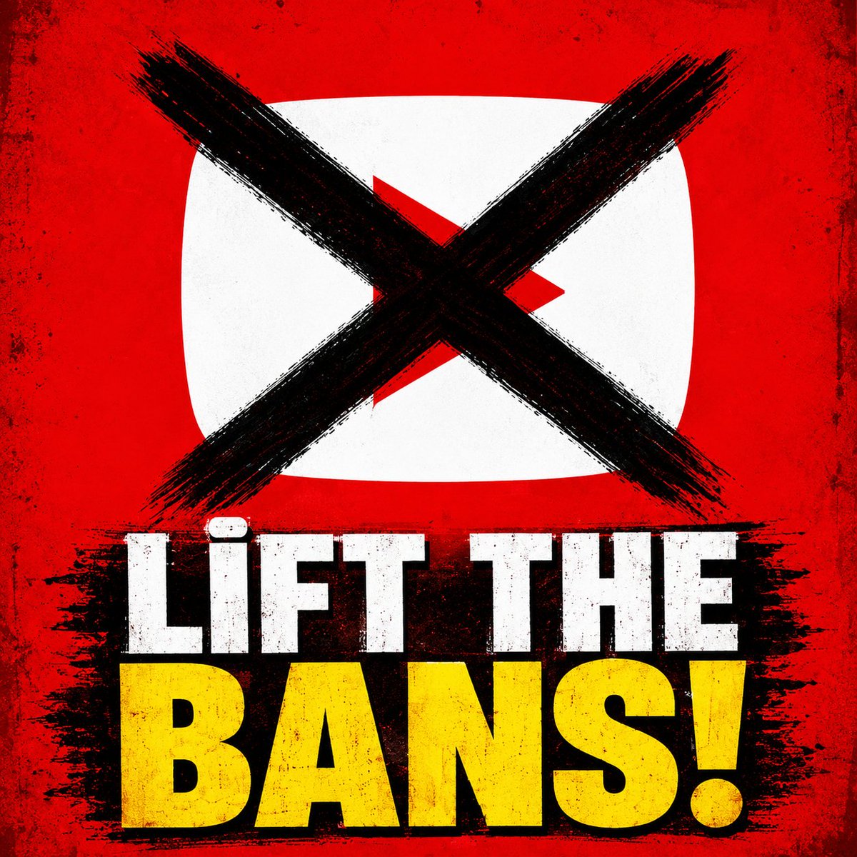 titanoyuncuyt's tweet photo. REMOVE THE BANS! @TeamYouTube 

Your useless AI caused thousands of channels to be shut down for no reason. You have left thousands of people victimized. You can't erase the thousands of hours of work, the years people have dedicated to their channels, in just five minutes.

You're driving away small content creators from your platform because of your useless AI, and that's hurting you. We're not against YouTube, we just want you to stop shutting down innocent people's channels!

WHILE REAL CRIMINALS ARE STILL POSTING VIDEOS, THE CHANNELS OF DETERMINED AND SKILLED INDIVIDUALS ARE BEING SHUT DOWN! THIS IS NOT JUSTICE! THIS IS NOT A SOLUTION!

Give back the channels of those whose channels you shut down unjustly!

If we don't make our voices heard, the channels of innocent people will continue to be shut down.