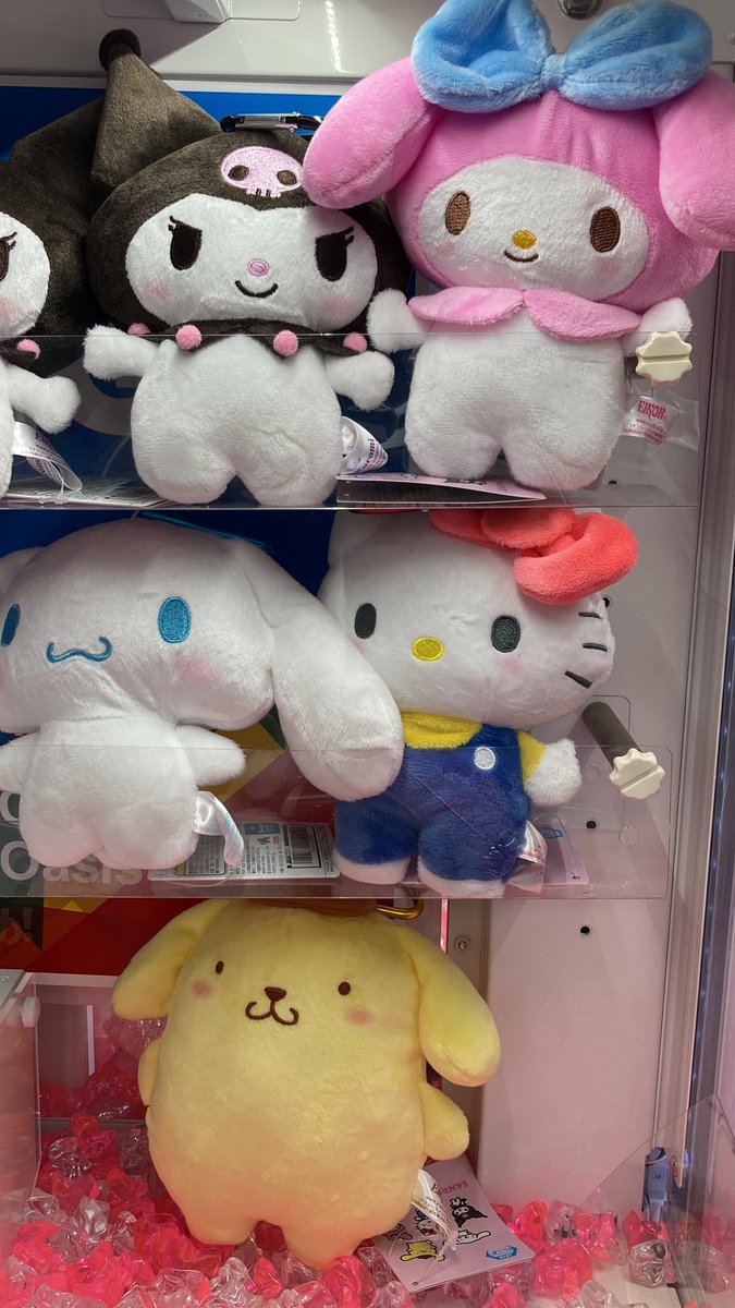 GiGO_nabari's tweet photo. 【GiGO名張景品入荷情報】
#サンリオキャラクターズ　
ふんわりほっぺがま口ポーチ 全5種
本日入荷致しました。

#クロミ #マイメロディ #シナモロール
#ハローキティ #ポムポムプリン
全5種のガマ口ポーチです✨
是非GETしにご来店下さい🩷

#GiGO名張 https://t.co/T7T63Jrxcb