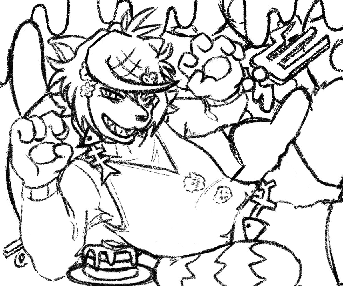 d_chezy's tweet photo. My final art trade before I work on prints and stickers! https://t.co/DyoOQaHb9A